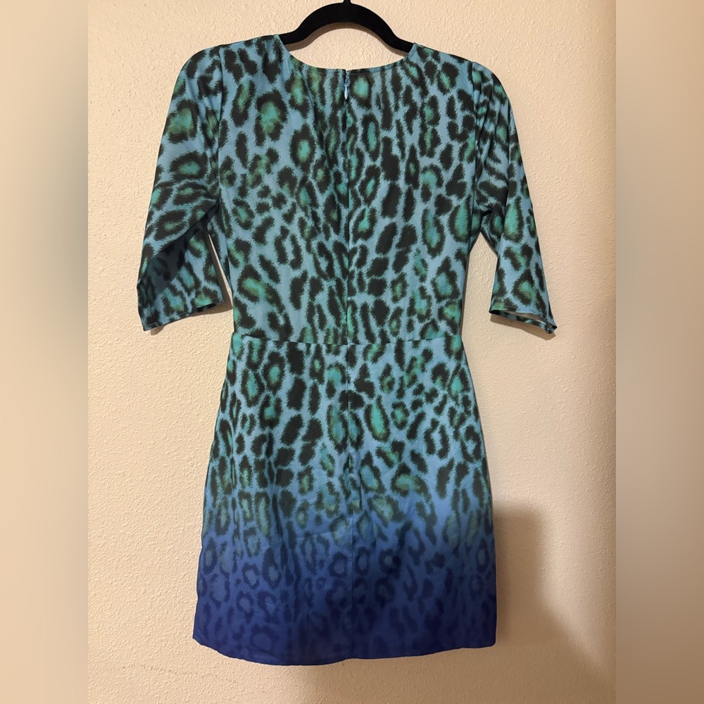 GUESS BY MARCIANO LEOPARD OMBRÉ DRESS XS - Picture 2 of 4